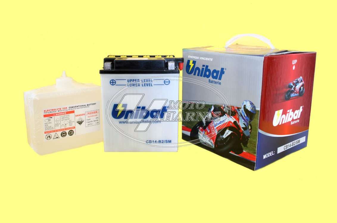 ΜΠΑΤΑΡΙΑ UNIBAT YB14-B2 ΜΠΑΤΑΡΙΑ UNIBAT YB14-B2