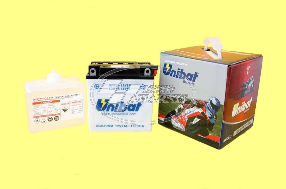 ΜΠΑΤΑΡΙΑ UNIBAT YB9-B ΜΠΑΤΑΡΙΑ UNIBAT YB9-B