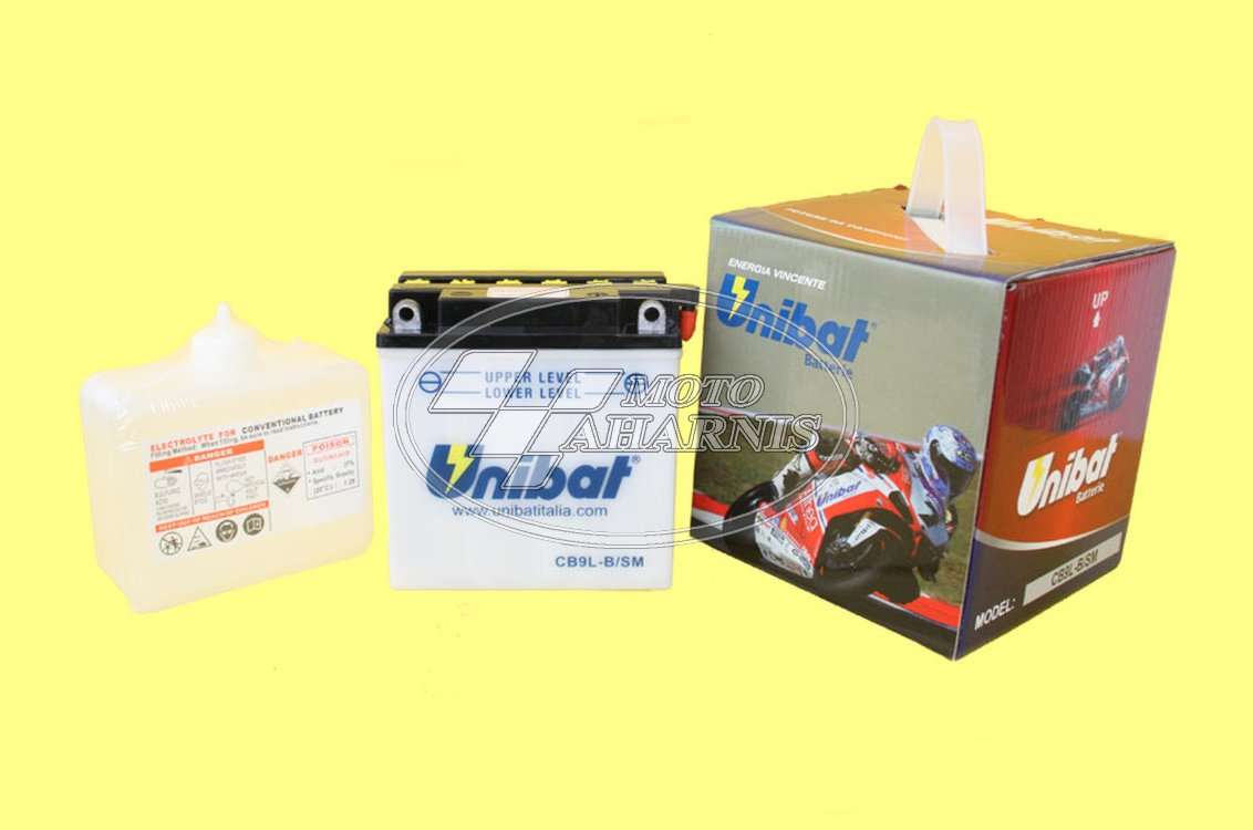 ΜΠΑΤΑΡΙΑ UNIBAT YB9L-B ΜΠΑΤΑΡΙΑ UNIBAT YB9L-B