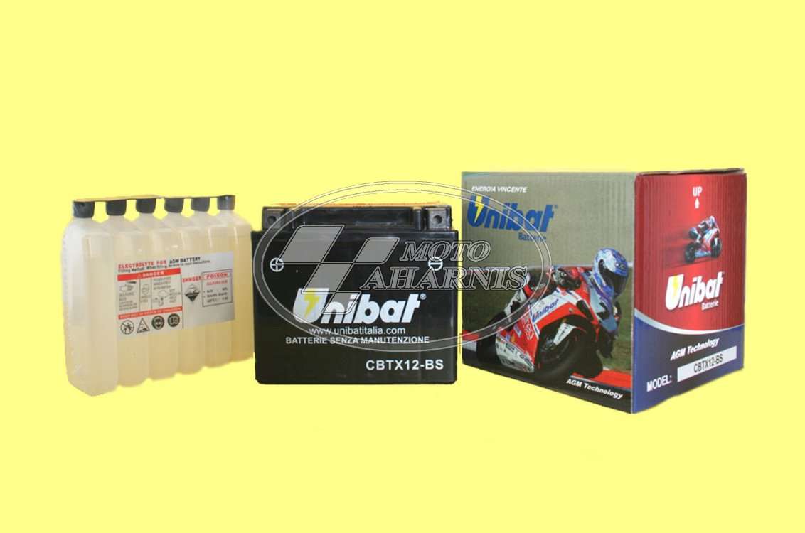 ΜΠΑΤΑΡΙΑ UNIBAT YTX12-BS ΜΠΑΤΑΡΙΑ UNIBAT YTX12-BS