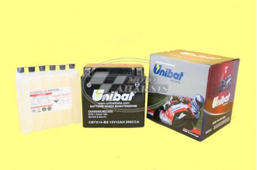 ΜΠΑΤΑΡΙΑ UNIBAT YTX14-BS ΜΠΑΤΑΡΙΑ UNIBAT YTX14-BS