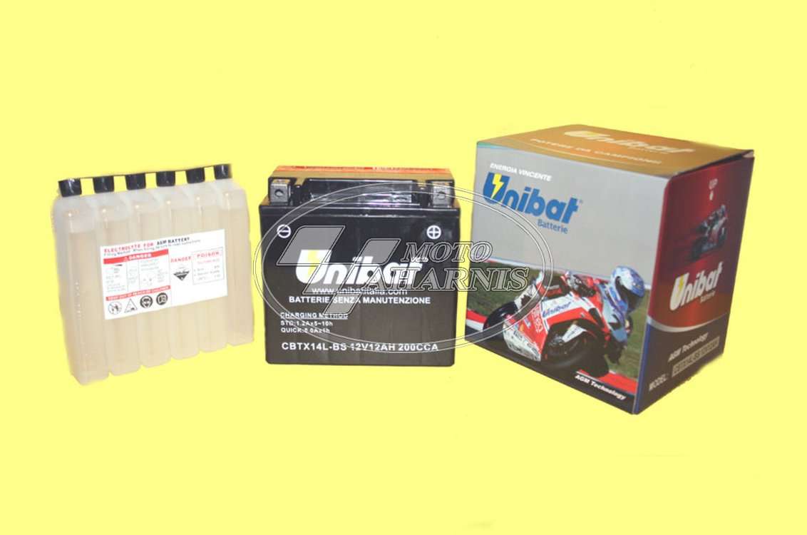 ΜΠΑΤΑΡΙΑ UNIBAT YTX14L-BS ΜΠΑΤΑΡΙΑ UNIBAT YTX14L-BS