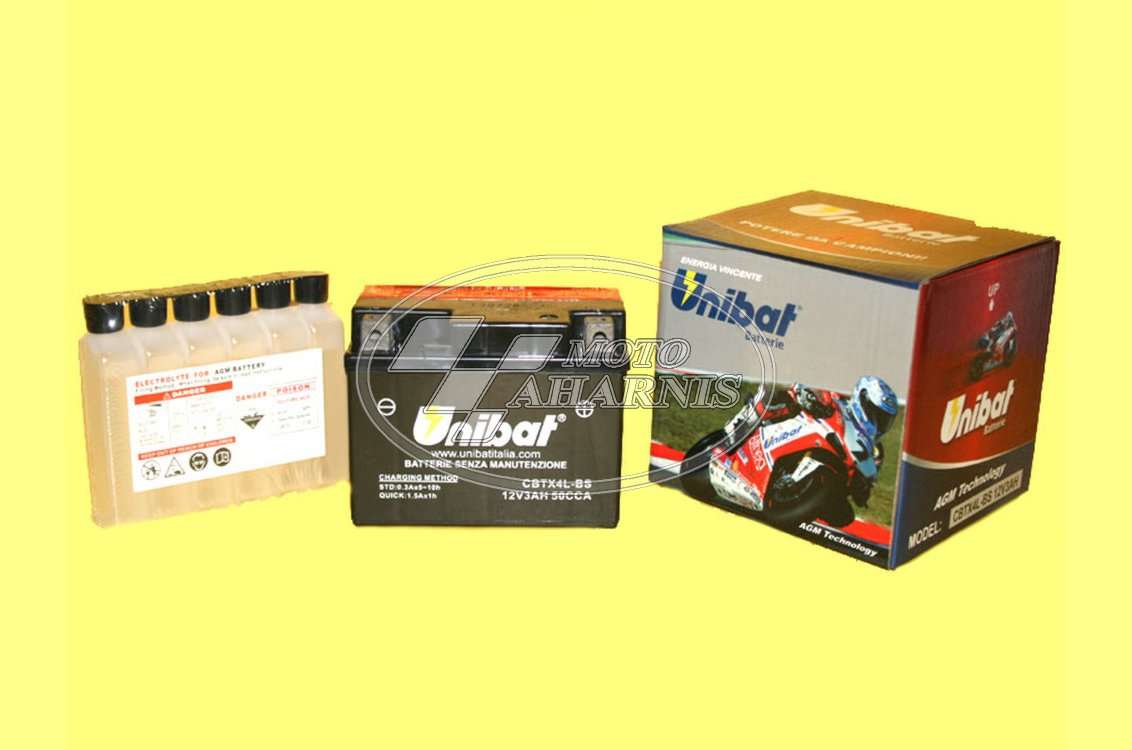 ΜΠΑΤΑΡΙΑ UNIBAT YTX4L-BS ΜΠΑΤΑΡΙΑ UNIBAT YTX4L-BS