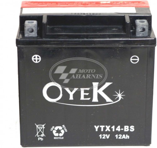 ΜΠΑΤΑΡΙΑ OYEK YTX14-BS ΜΠΑΤΑΡΙΑ OYEK YTX14-BS