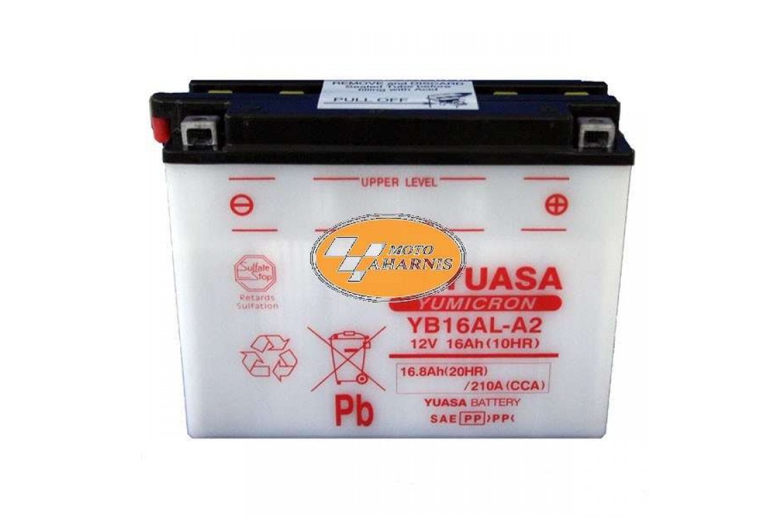 ΜΠΑΤΑΡΙΑ YUASA YB16AL-A2 ΜΠΑΤΑΡΙΑ YUASA YB16AL-A2