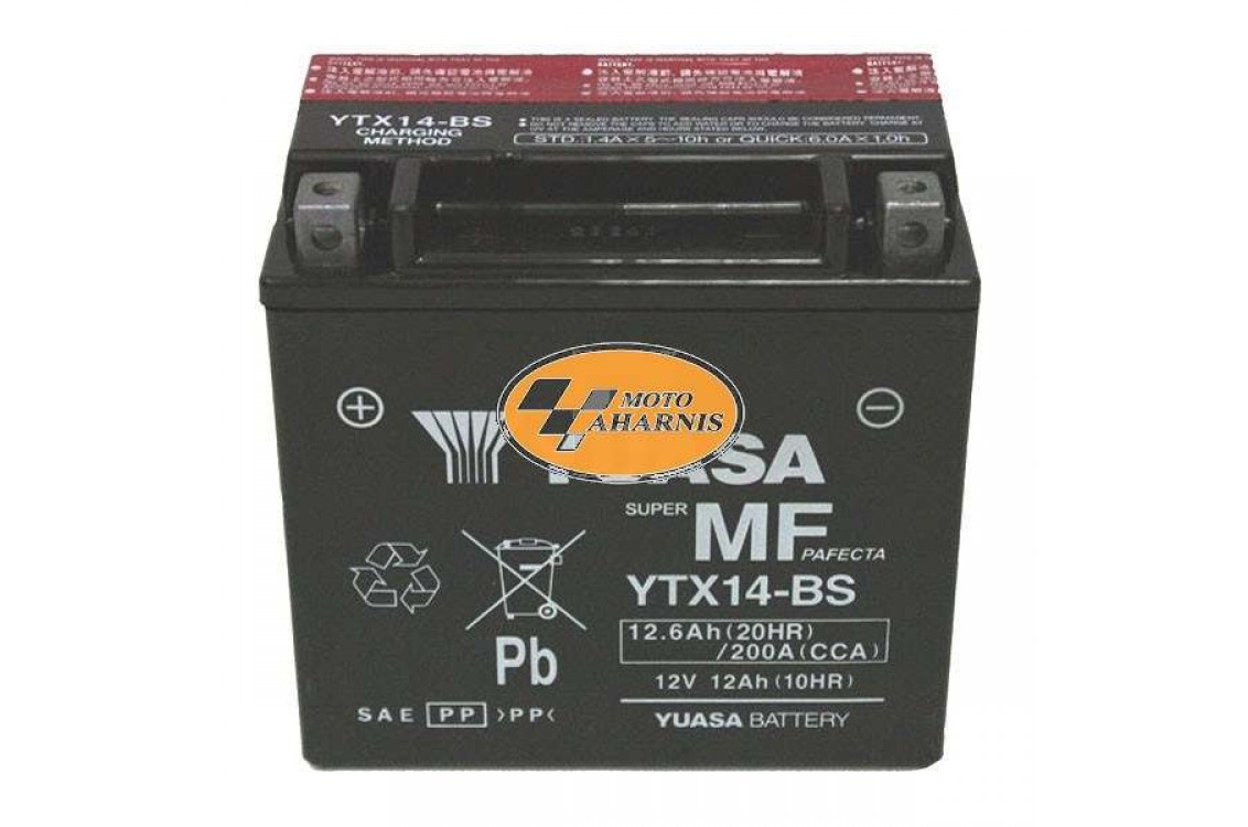 ΜΠΑΤΑΡΙΑ YUASA YTX14-BS ΜΠΑΤΑΡΙΑ YUASA YTX14-BS