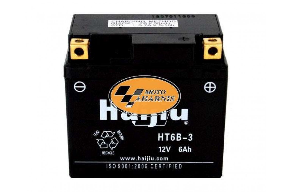 ΜΠΑΤΑΡΙΑ HAIJIU YT6B-3 ΜΠΑΤΑΡΙΑ HAIJIU YT6B-3