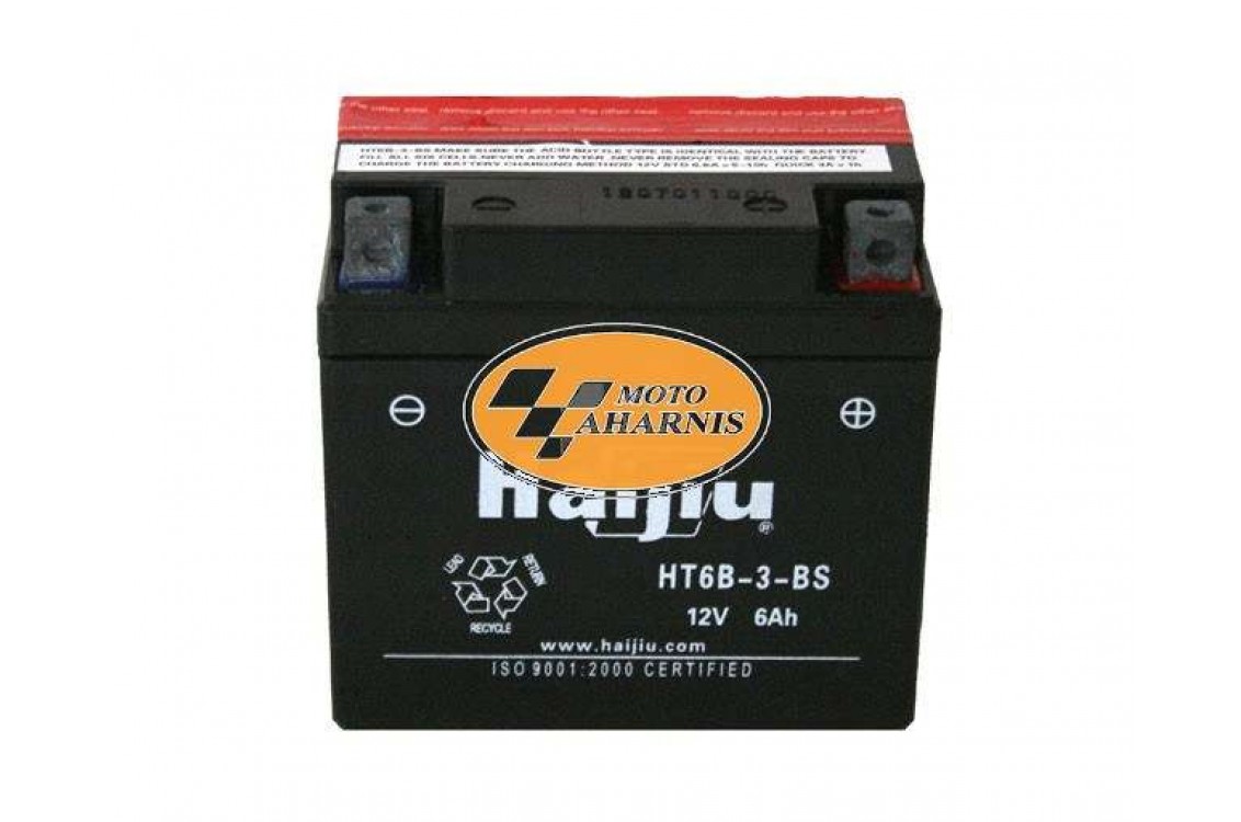ΜΠΑΤΑΡΙΑ HAIJIU YT6B-3-BS ΜΠΑΤΑΡΙΑ HAIJIU YT6B-3-BS