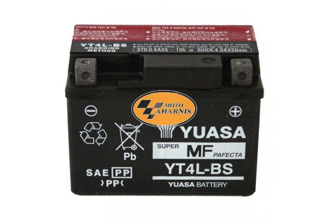 ΜΠΑΤΑΡΙΑ YUASA YT4L-BS ΜΠΑΤΑΡΙΑ YUASA YT4L-BS