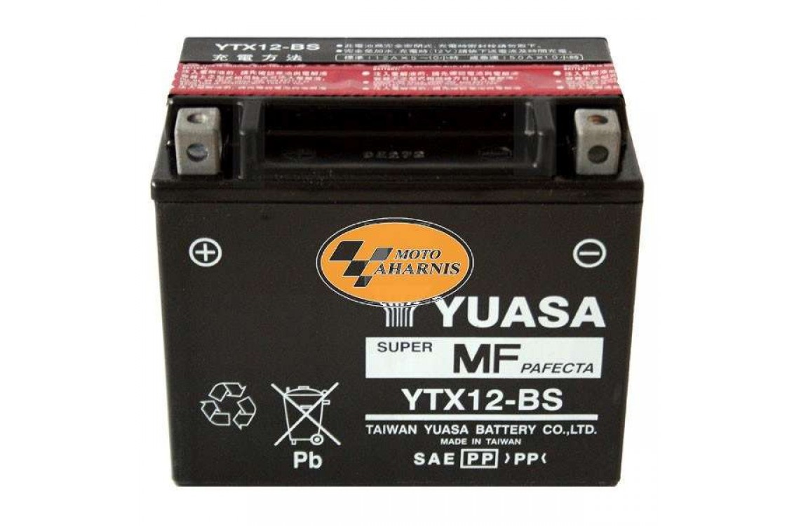 ΜΠΑΤΑΡΙΑ YUASA YTX12-BS ΜΠΑΤΑΡΙΑ YUASA YTX12-BS