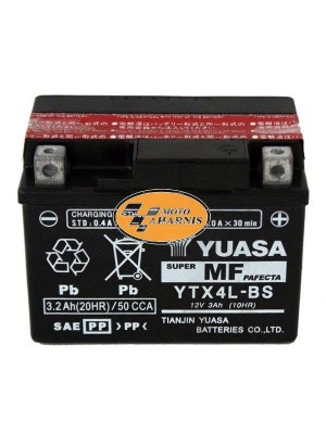 ΜΠΑΤΑΡΙΑ YUASA YTX4L-BS ΜΠΑΤΑΡΙΑ YUASA YTX4L-BS