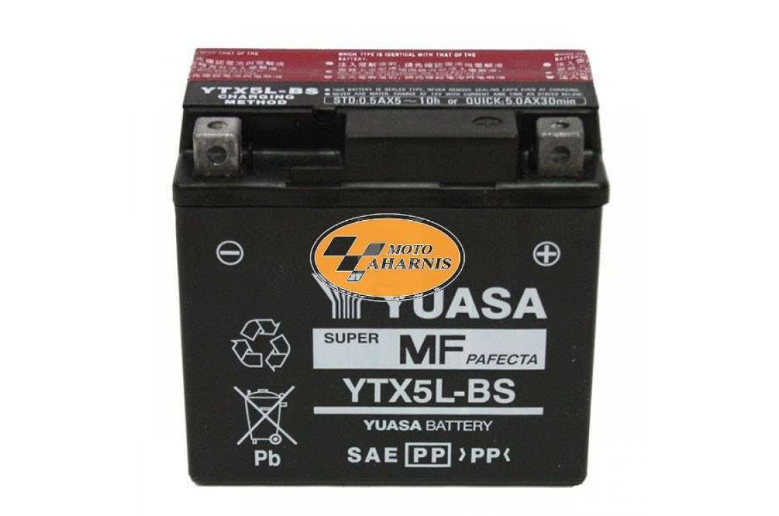 ΜΠΑΤΑΡΙΑ YUASA YTX5L-BS ΜΠΑΤΑΡΙΑ YUASA YTX5L-BS