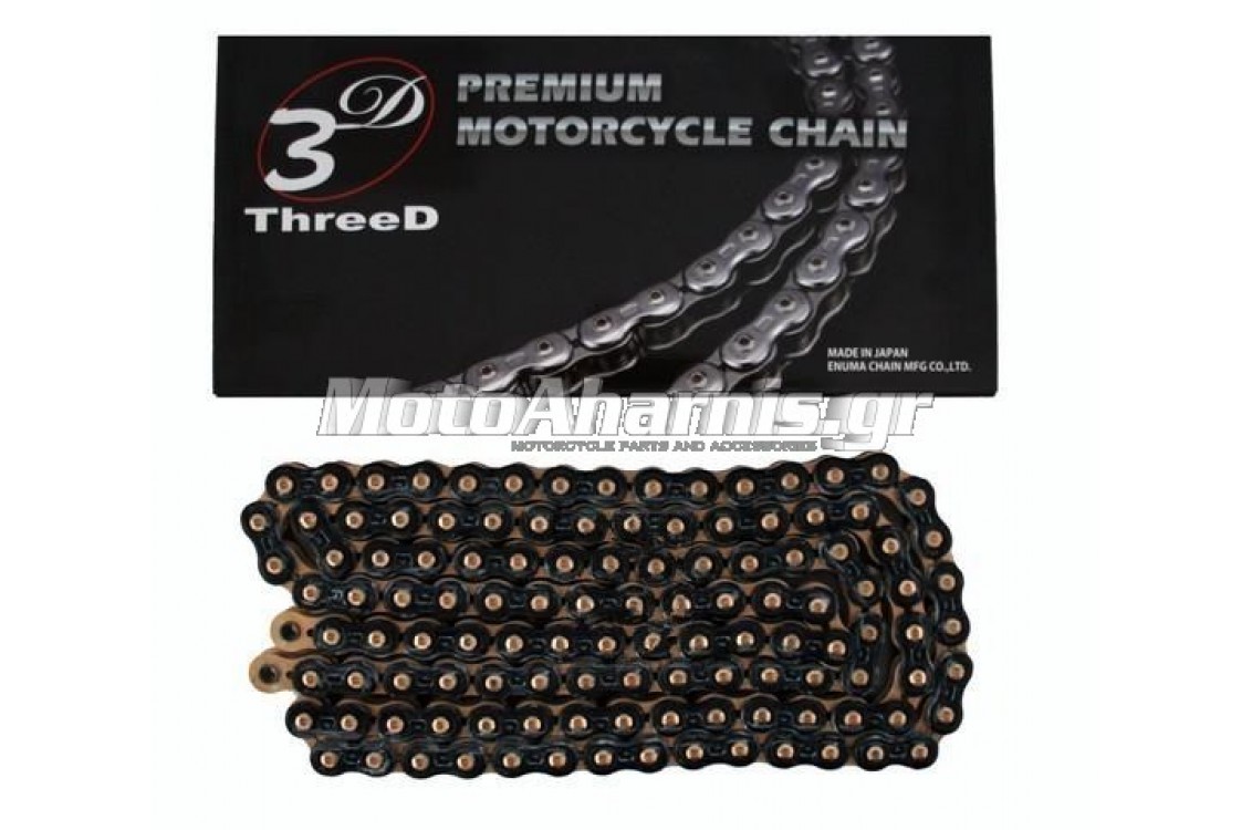 ΑΛΥΣΙΔΑ 3D 525 BLACK GOLD 525Z 124 LINKS JAPAN EK ΑΛΥΣΙΔΑ 3D 525 BLACK GOLD 525Z 124 LINKS JAPAN EK