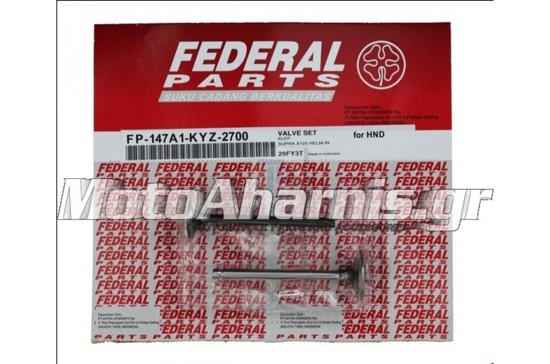 ΒΑΛΒΙΔΕΣ ΚΙΝΗΤΗΡΑ SUPRA X FEDERAL ΒΑΛΒΙΔΕΣ ΚΙΝΗΤΗΡΑ SUPRA X FEDERAL
