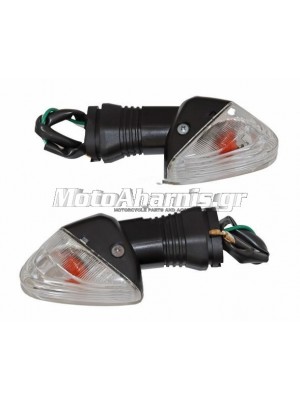 ΦΛΑΣ ΕΜΠΡΟΣ KAWASAKI Z 750 ΑΣΠΡΑ ΚΡΥΣΤΑΛΛΑ